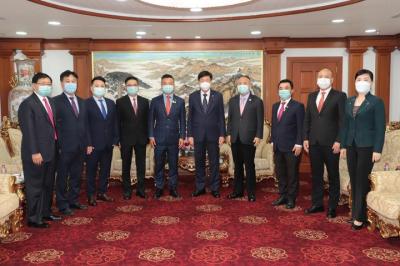 泰國江蘇青年總商會主席陳柱一行拜訪泰國中華總商會